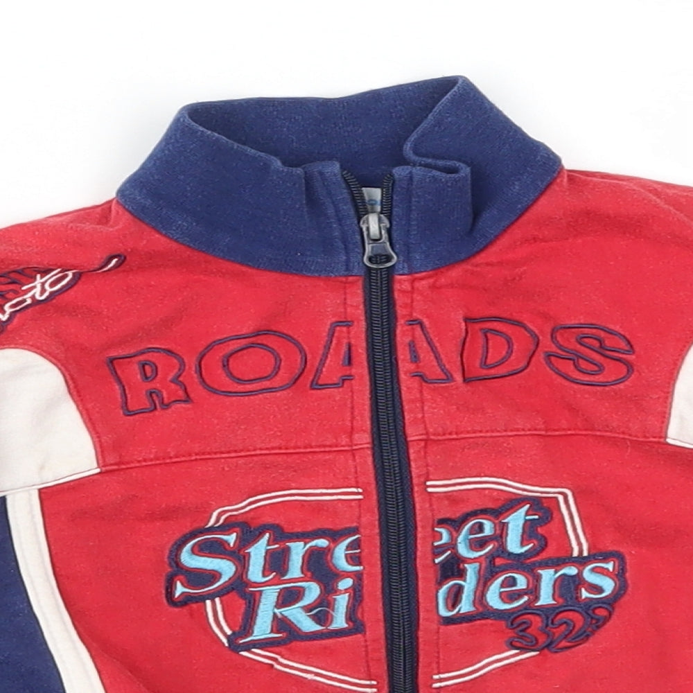 F.lli Campagnolo Boys Red   Full Zip Sweatshirt Size 2 Years  - Street Riders Blue