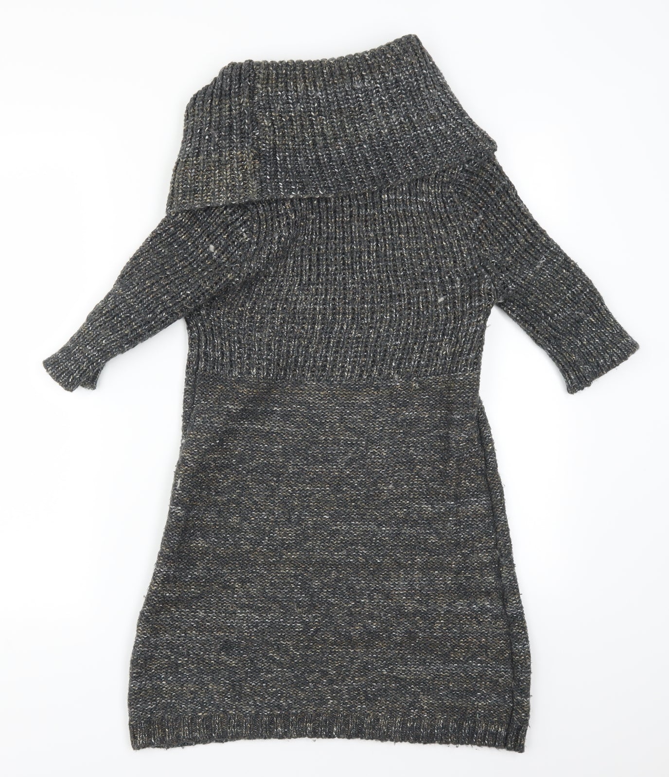 Brave Soul Womens Grey   Jumper Dress  Size 12