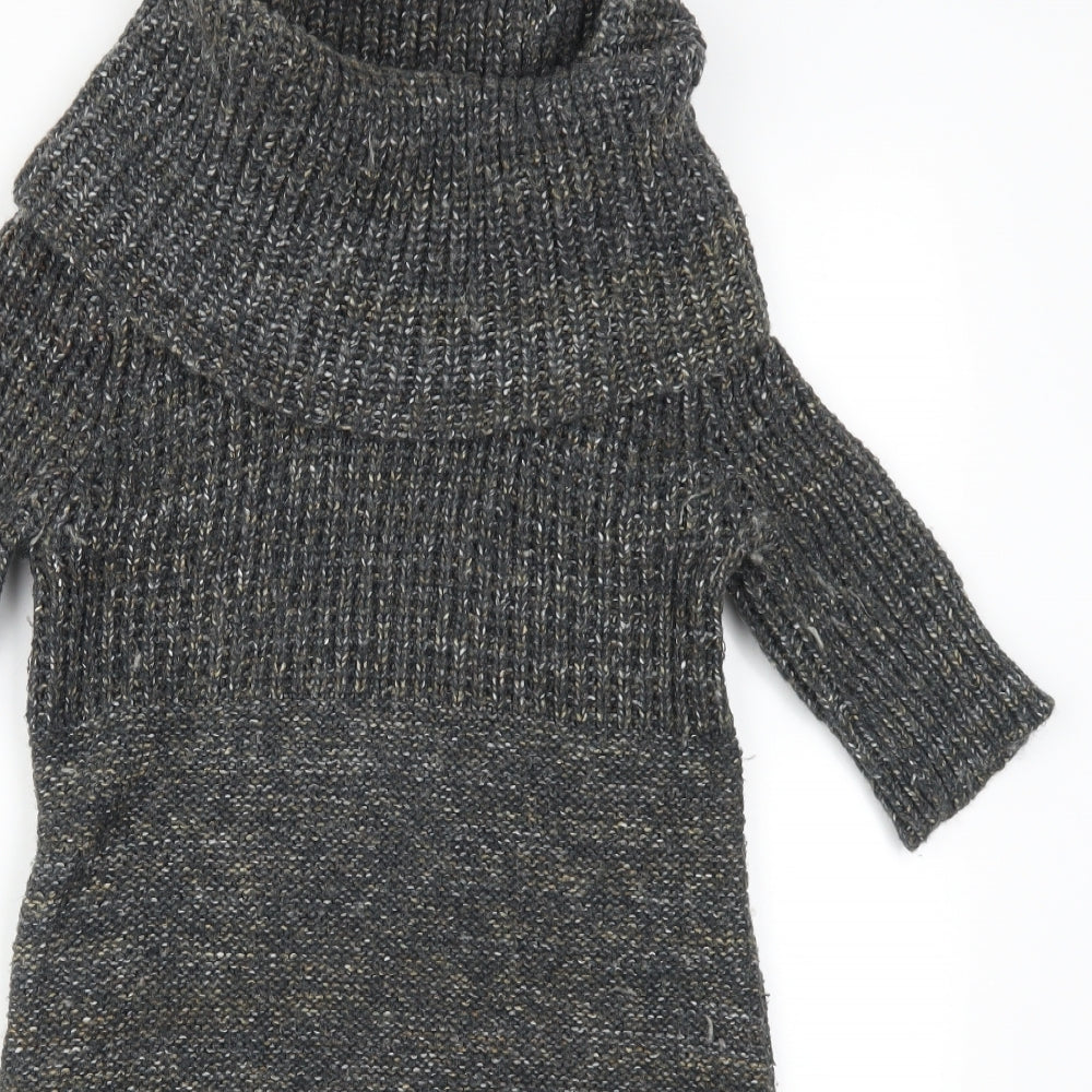 Brave Soul Womens Grey   Jumper Dress  Size 12