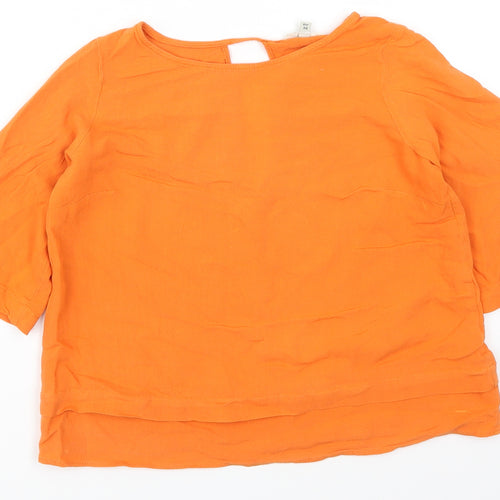 River Island Womens Orange   Basic T-Shirt Size 10