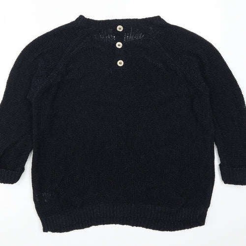 Wallis Womens Blue   Pullover Jumper Size M