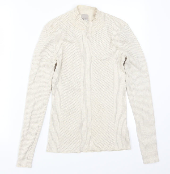 H&M Womens Beige   Pullover Jumper Size M