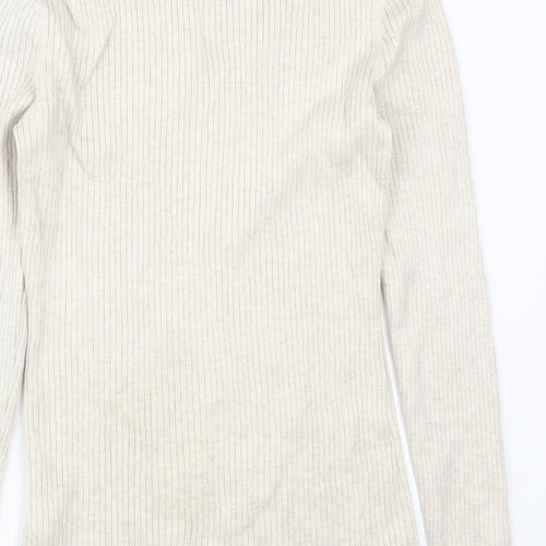 H&M Womens Beige   Pullover Jumper Size M