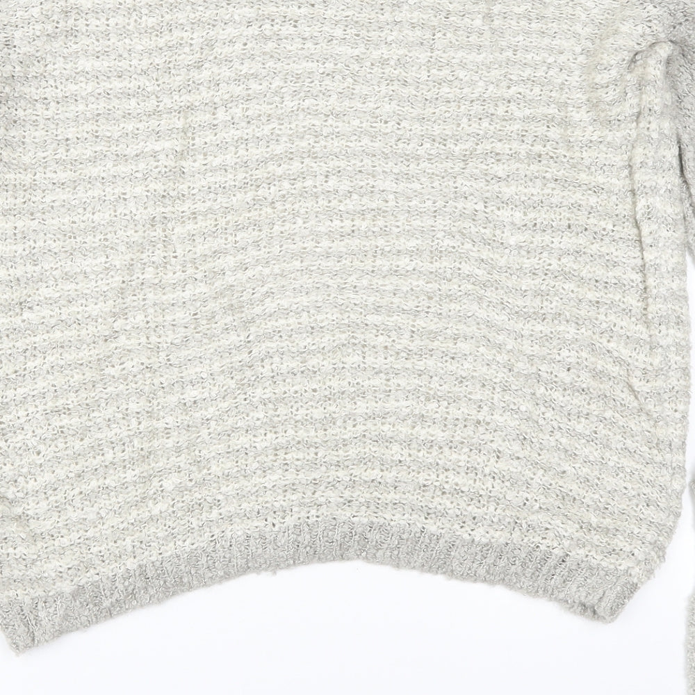 TU Womens Beige Striped  Pullover Jumper Size 12