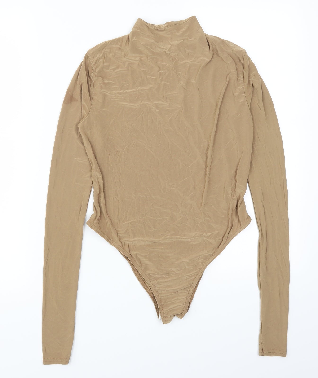 Pretty Little Thing Womens Brown   Bodysuit One-Piece Size 6