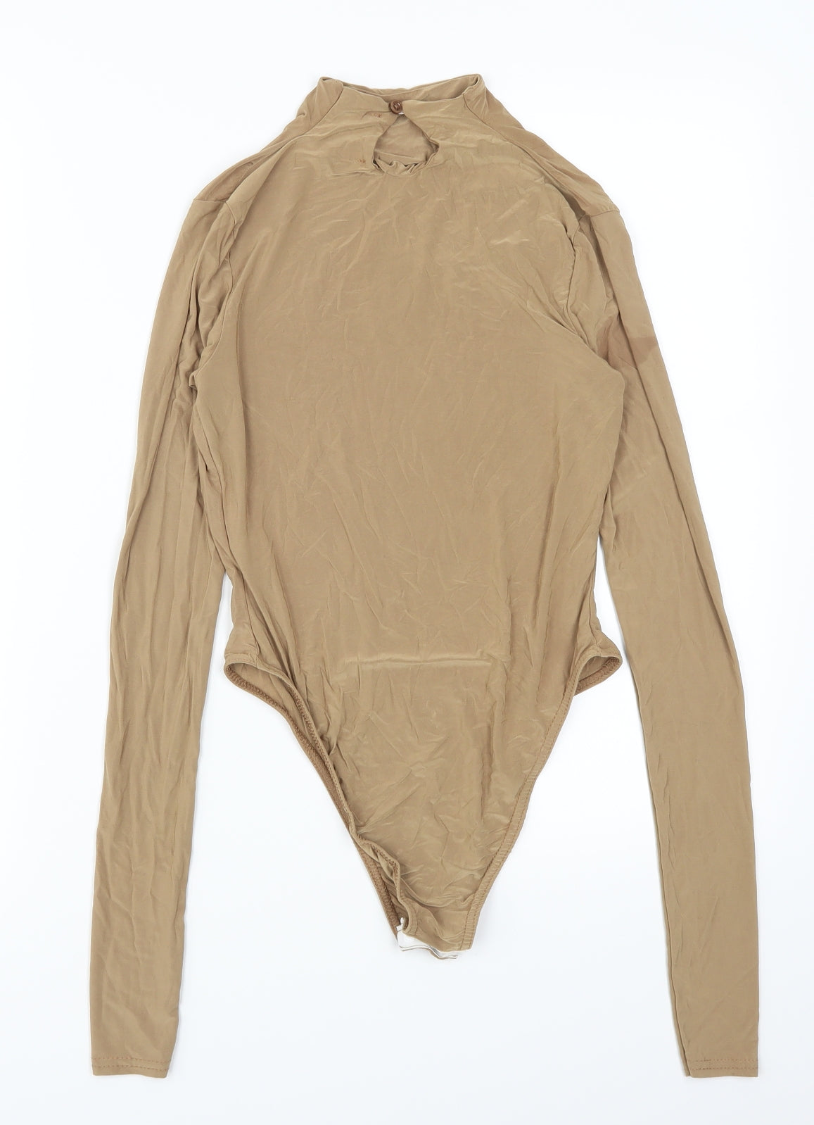 Pretty Little Thing Womens Brown   Bodysuit One-Piece Size 6