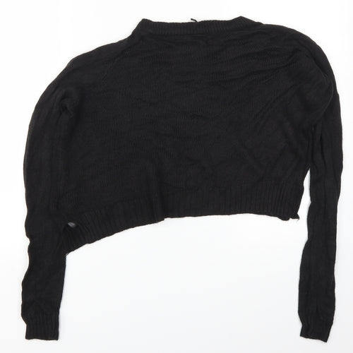 H&M Womens Black   Pullover Jumper Size S