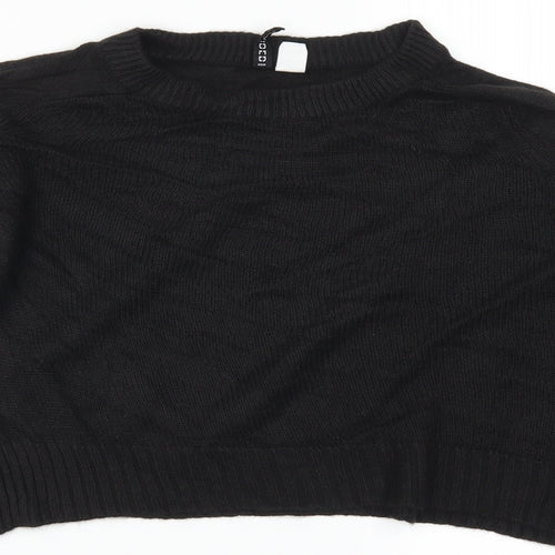 H&M Womens Black   Pullover Jumper Size S