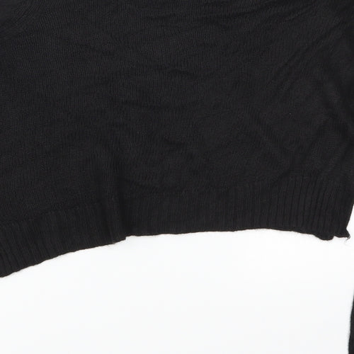 H&M Womens Black   Pullover Jumper Size S
