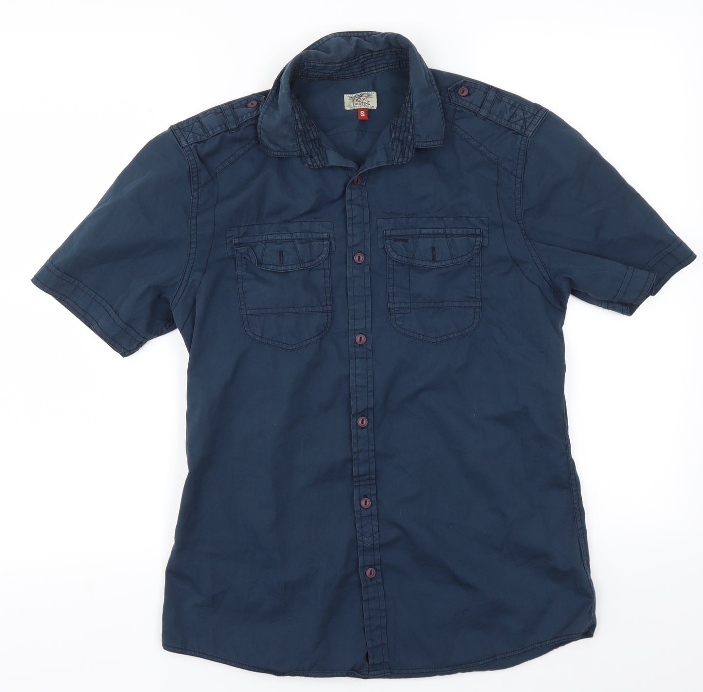 NEXT Mens Blue    Button-Up Size S