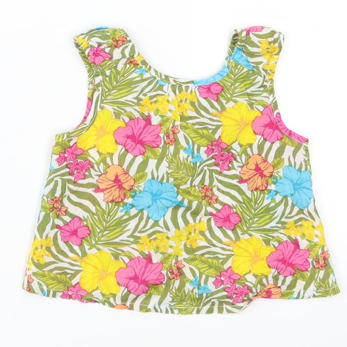 UBS 2 Girls Multicoloured Floral  Basic Tank Size 3 Years
