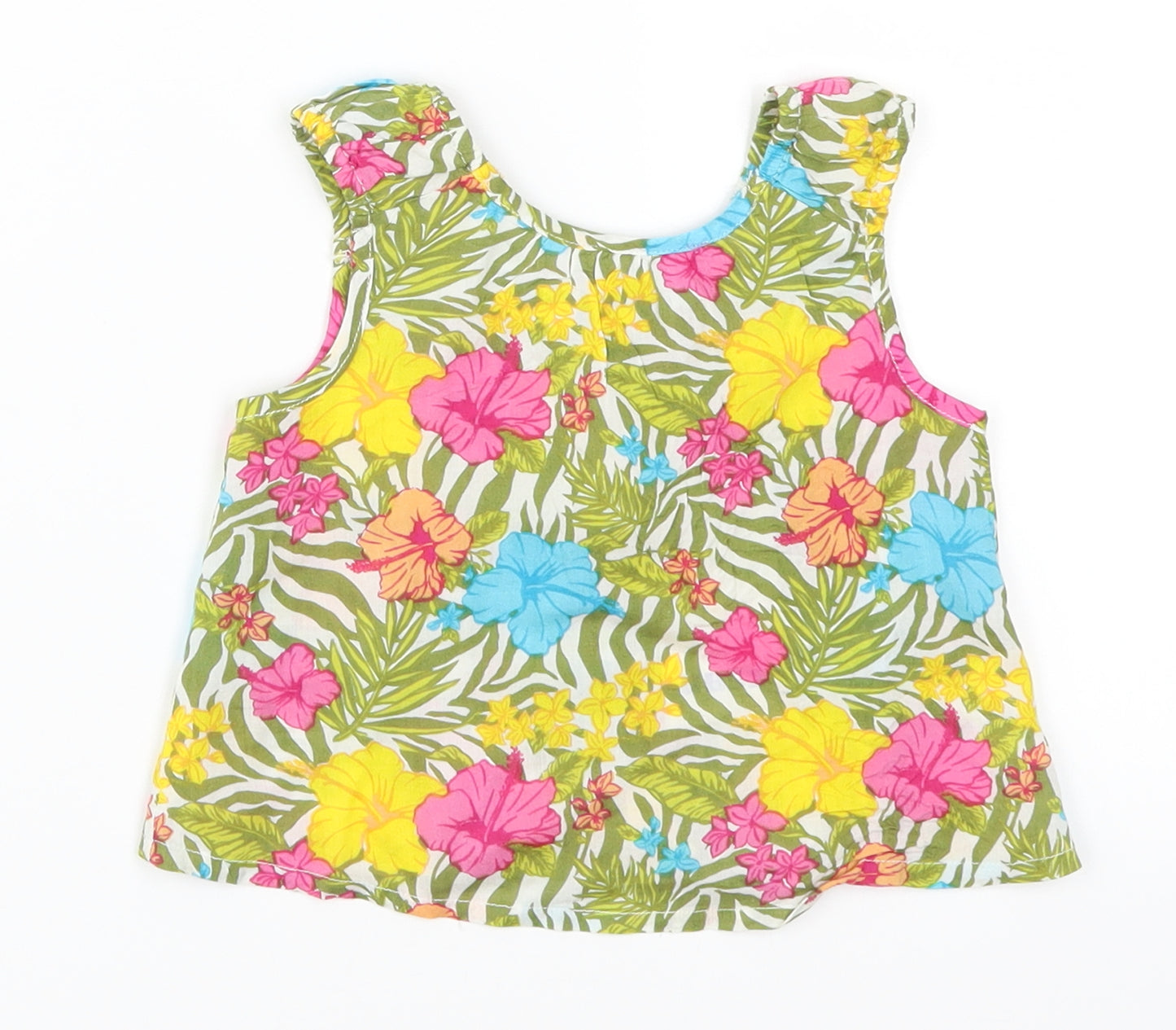 UBS 2 Girls Multicoloured Floral  Basic Tank Size 3 Years
