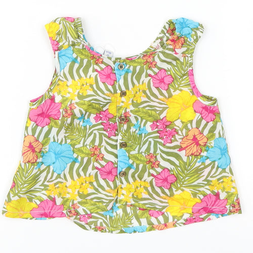 UBS 2 Girls Multicoloured Floral  Basic Tank Size 3 Years