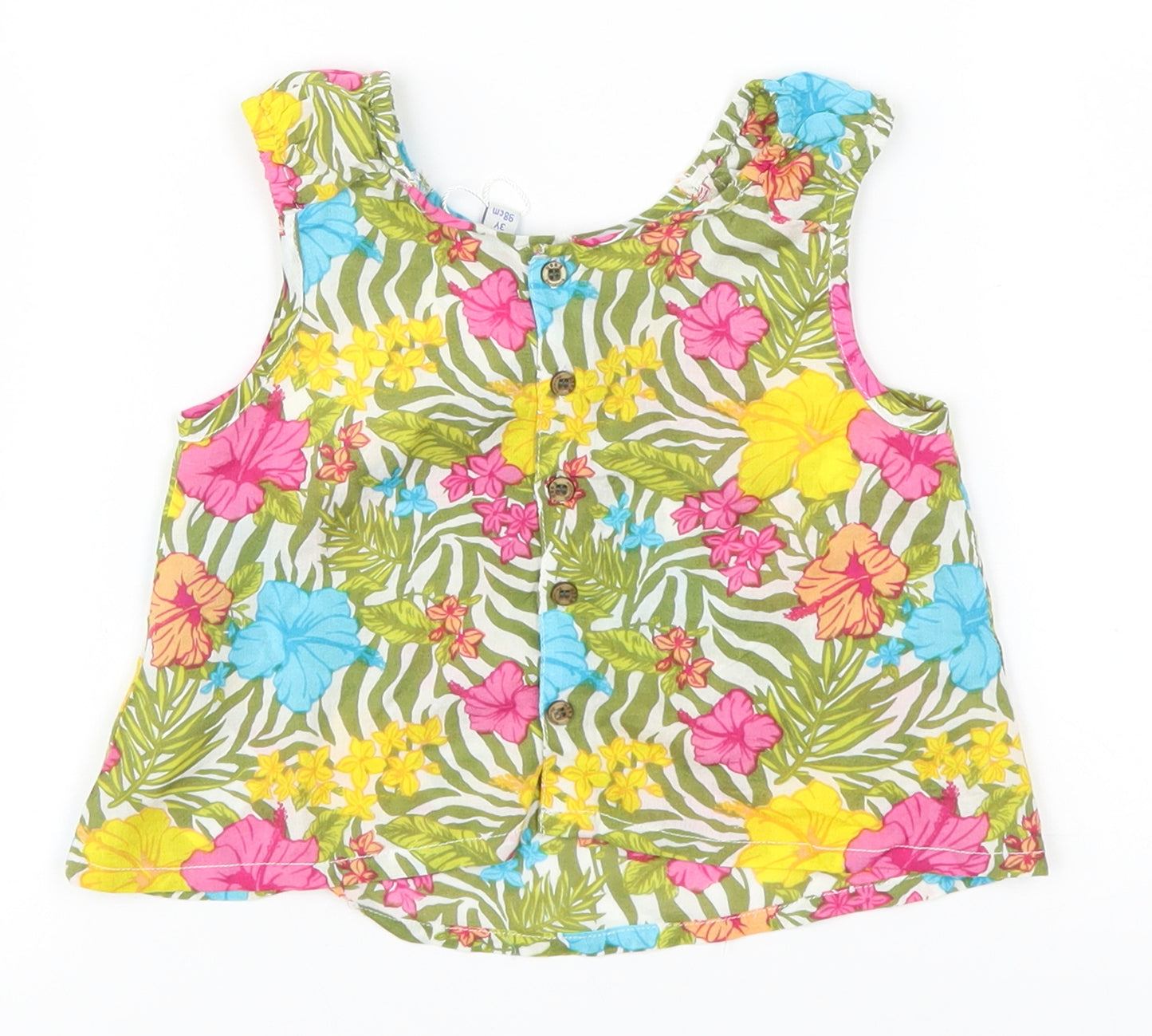 UBS 2 Girls Multicoloured Floral  Basic Tank Size 3 Years