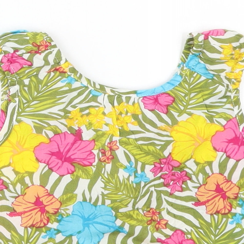 UBS 2 Girls Multicoloured Floral  Basic Tank Size 3 Years