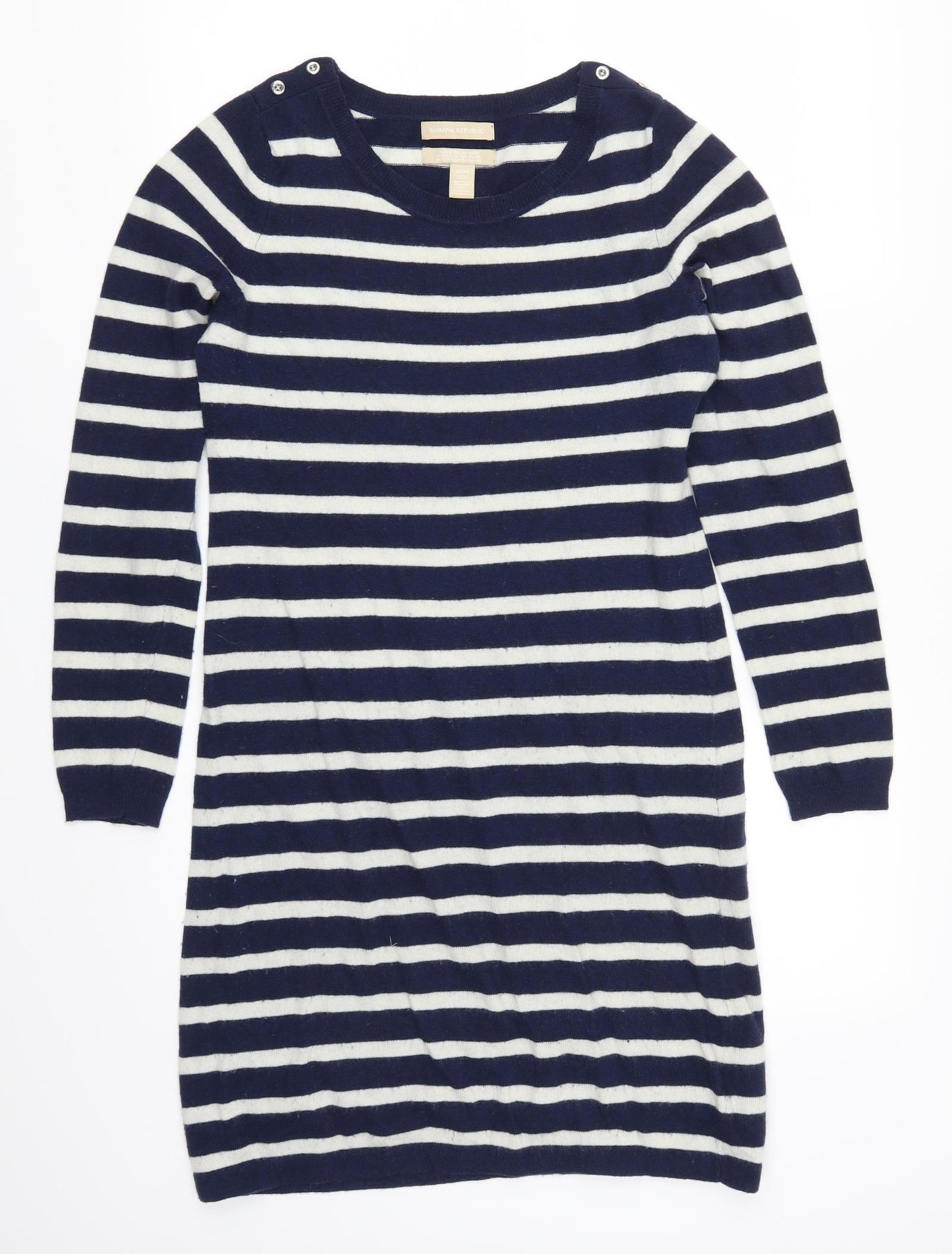 Banana Republic Womens Blue Striped  Jumper Dress  Size M