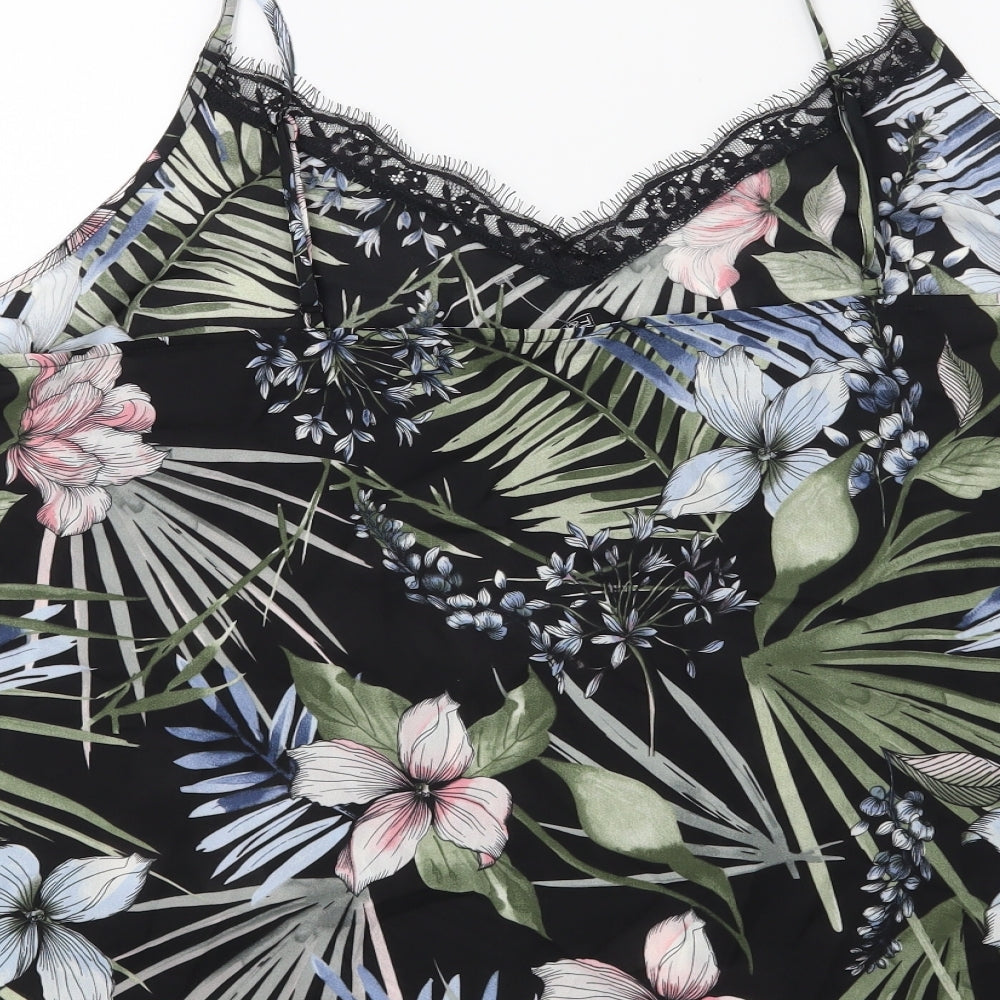 F&F Womens Black Floral  Basic Blouse Size 20