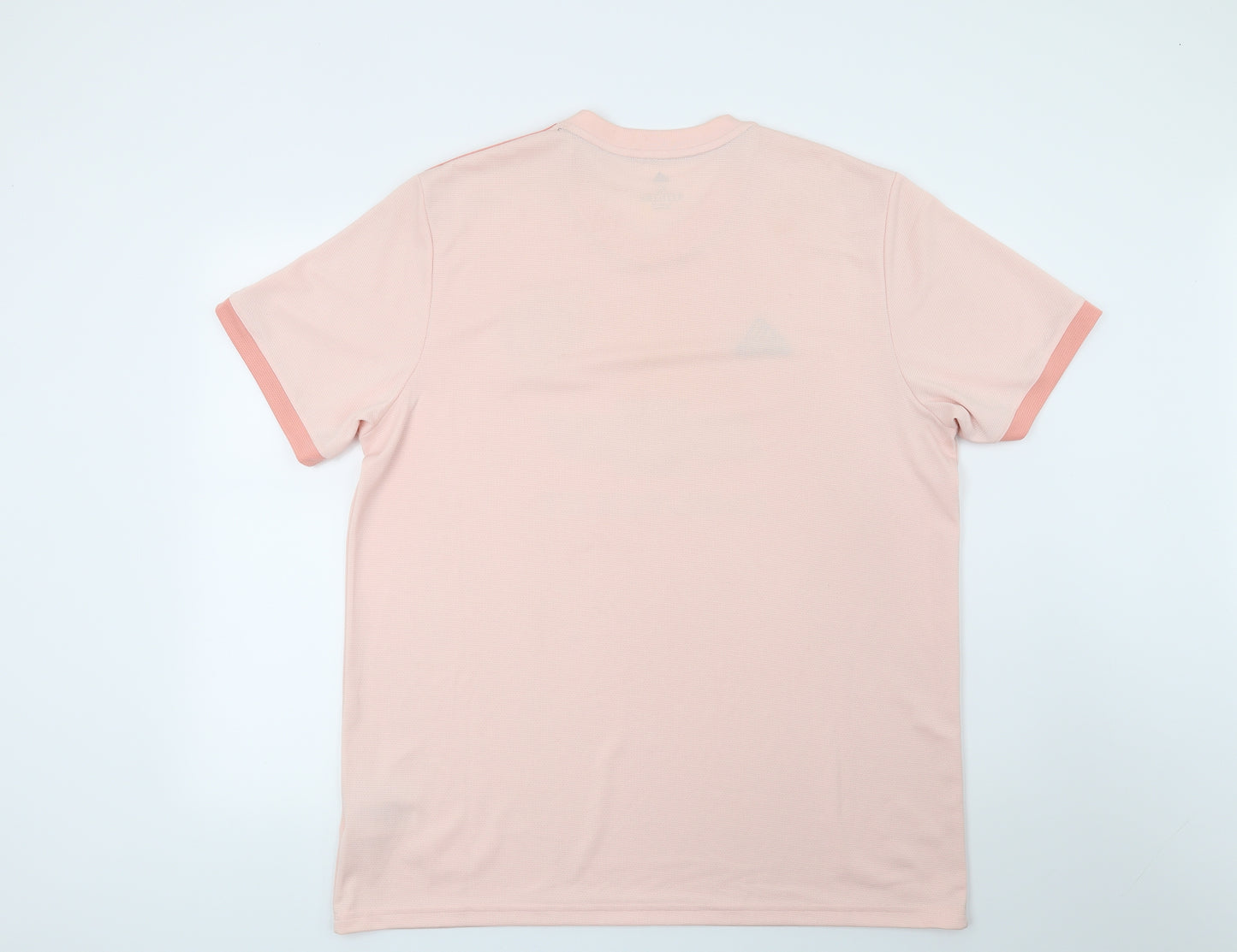adidas Mens Pink   Basic T-Shirt Size XL  - Manchester united Football Club