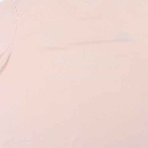 adidas Mens Pink   Basic T-Shirt Size XL  - Manchester united Football Club