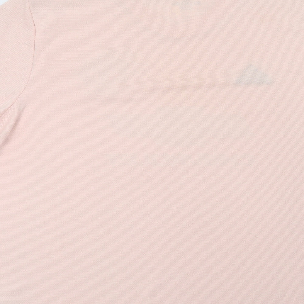 adidas Mens Pink   Basic T-Shirt Size XL  - Manchester united Football Club
