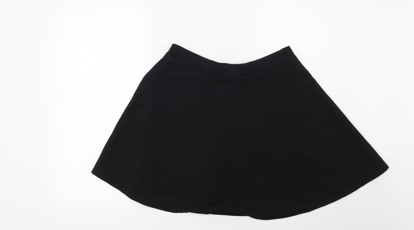 New Look Womens Black   Skater Skirt Size 12