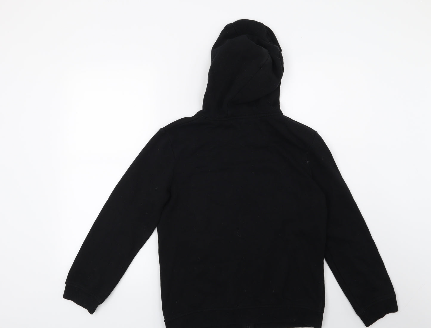 Rebel Boys Black   Full Zip Hoodie Size 12-13 Years