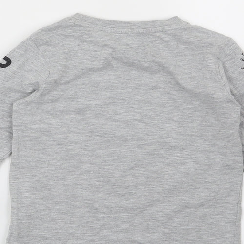 Blue Zoo Boys Grey   Basic T-Shirt Size 4-5 Years  - Game on-Next Level Complete
