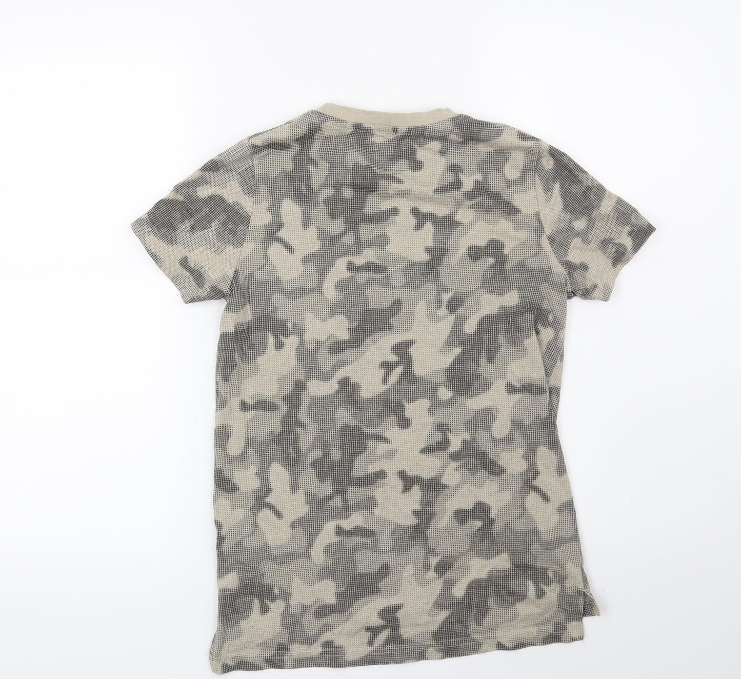 TU Boys Beige Camouflage  Basic T-Shirt Size 12 Years