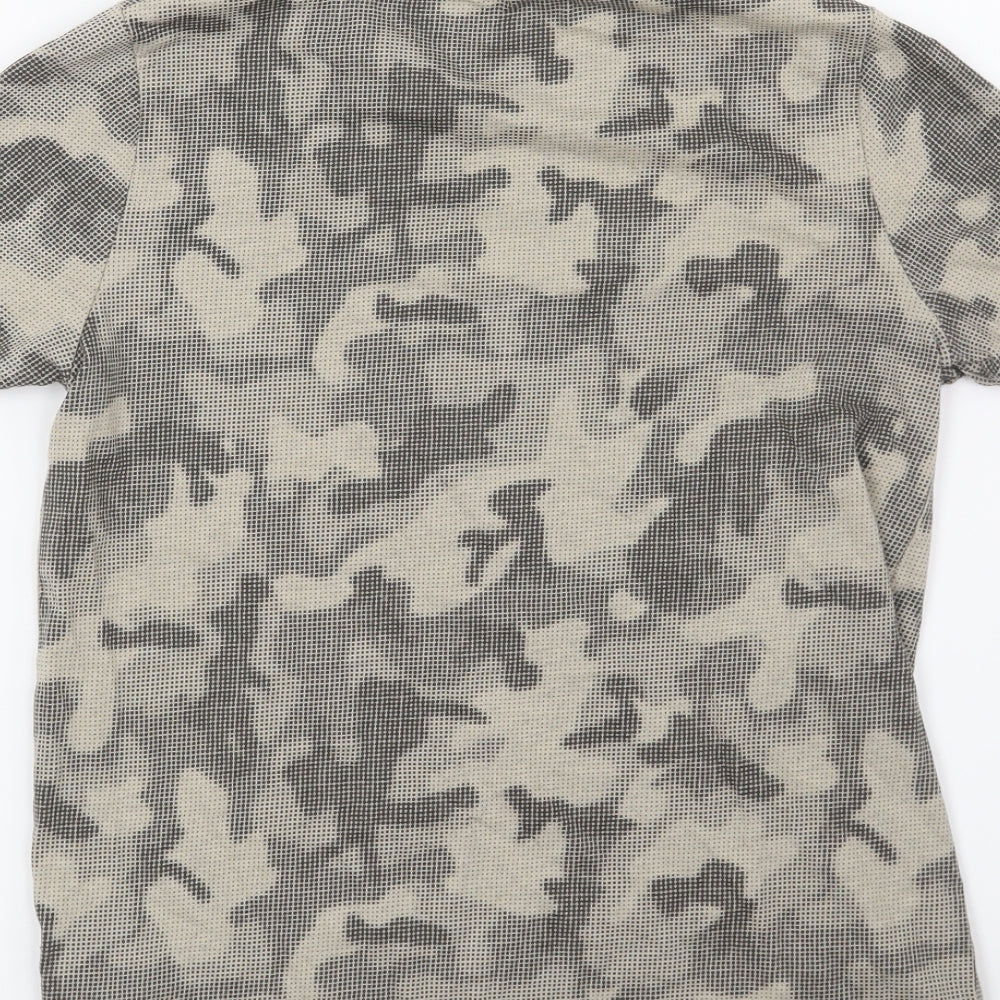 TU Boys Beige Camouflage  Basic T-Shirt Size 12 Years