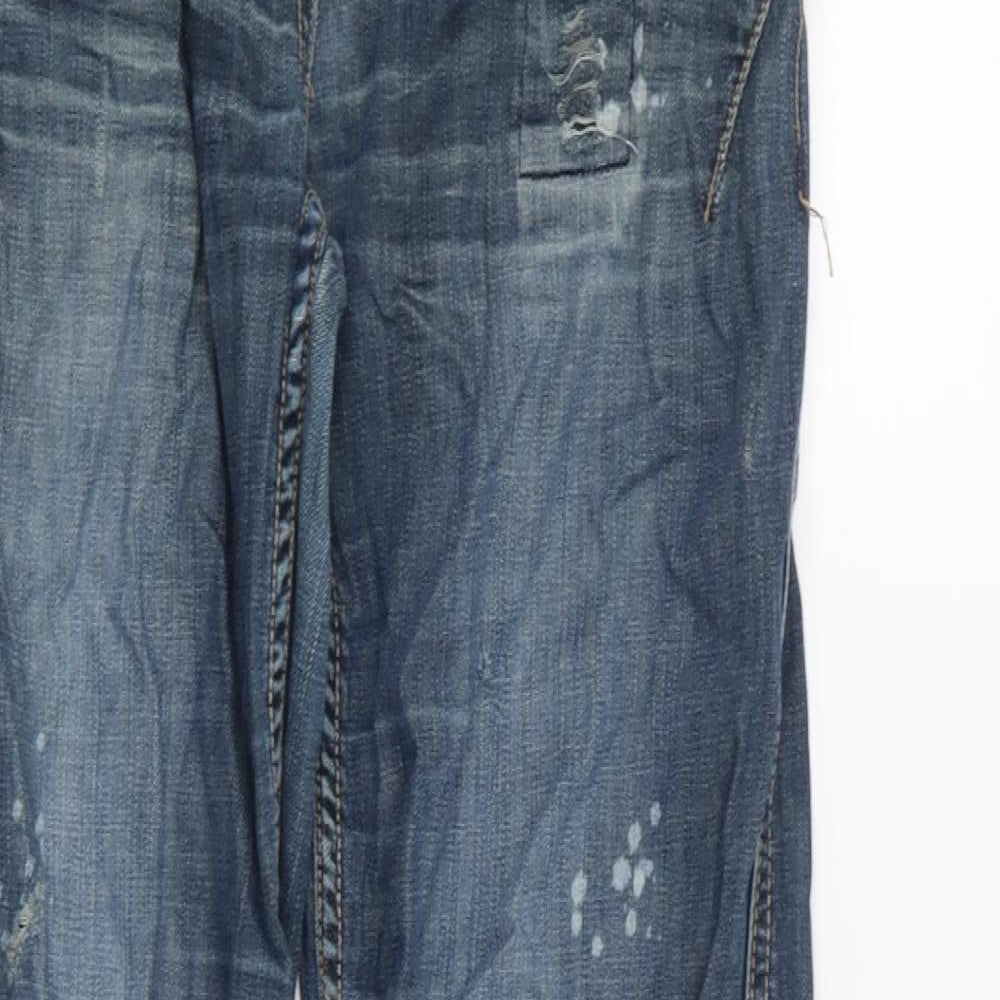NEXT Womens Blue   Boyfriend Jeans Size 12 L30 in