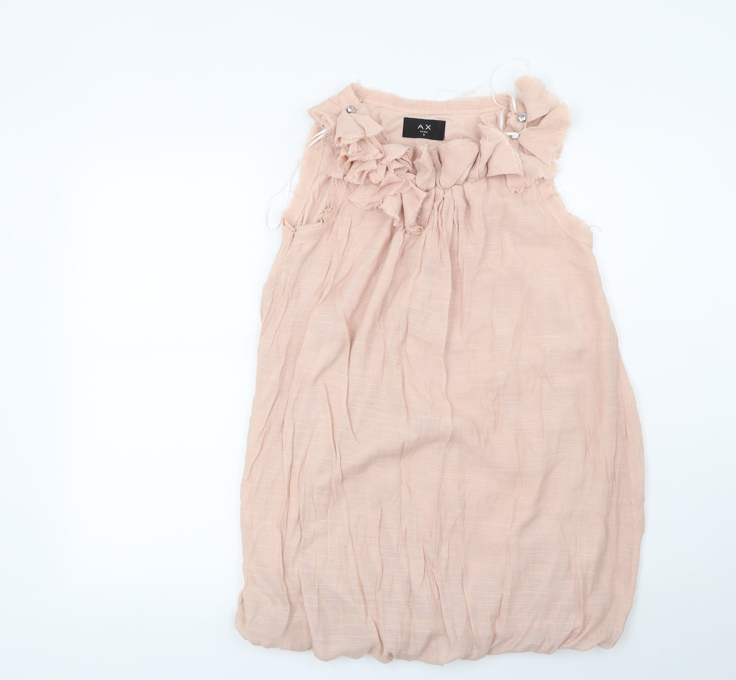AX Paris Womens Pink   Basic Blouse Size 8