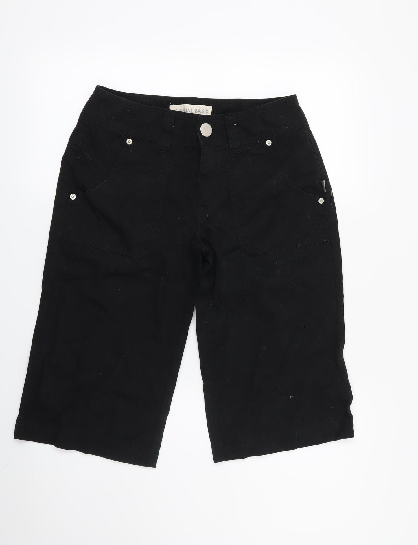 Preworn Womens Black   Cut-Off Shorts Size 8