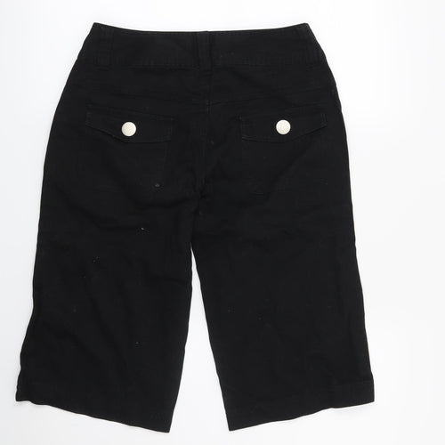 Preworn Womens Black   Cut-Off Shorts Size 8