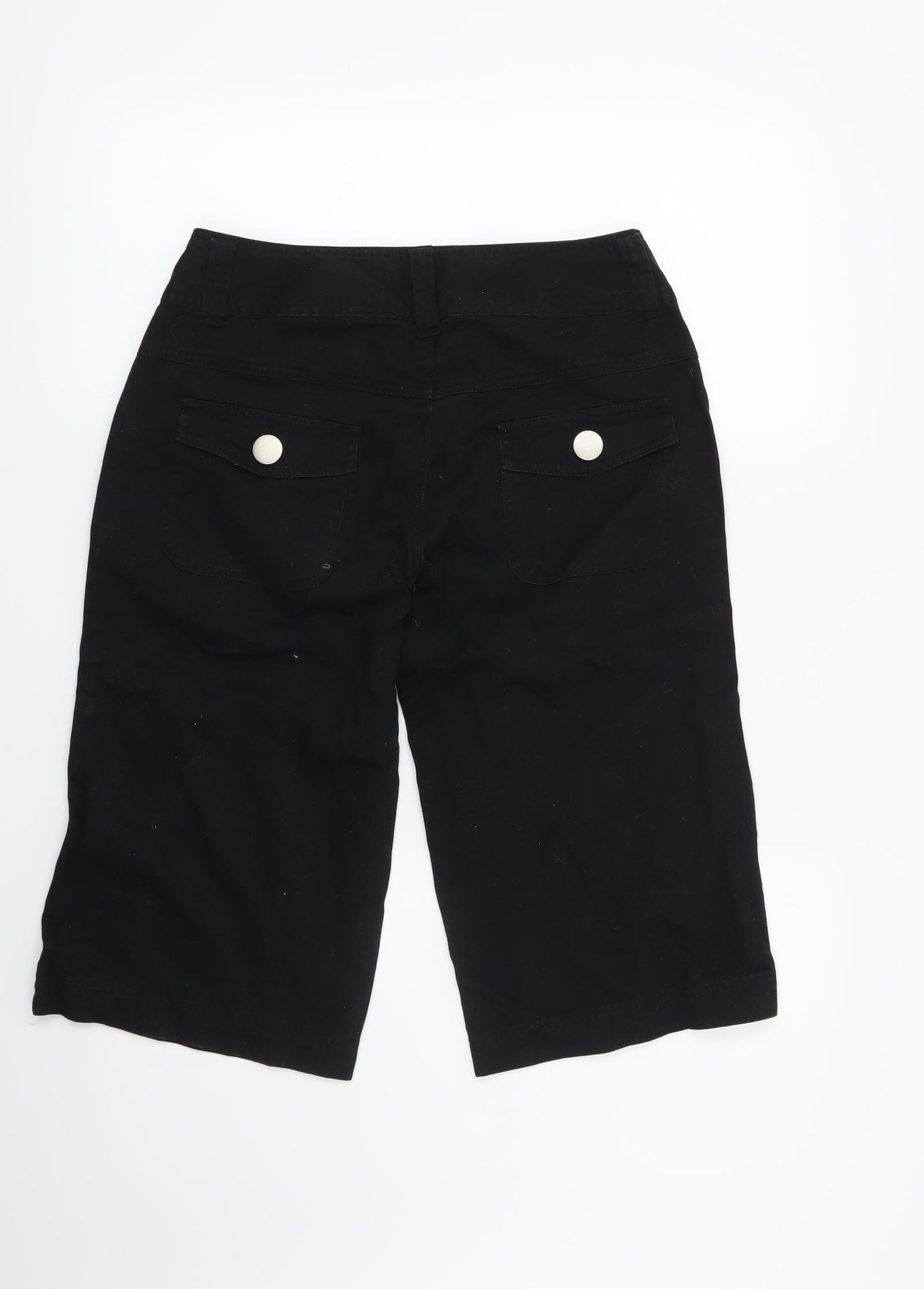 Preworn Womens Black   Cut-Off Shorts Size 8