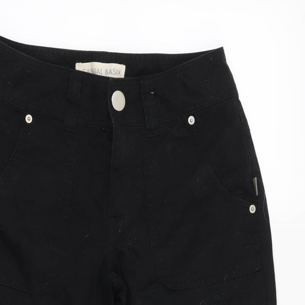 Preworn Womens Black   Cut-Off Shorts Size 8