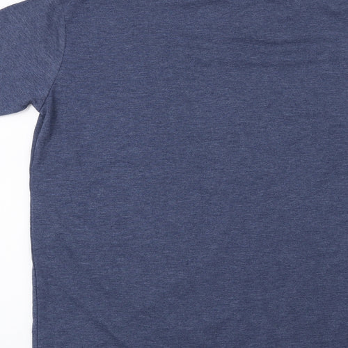 Preworn Boys Blue   Basic T-Shirt Size 12 Years  - Eat Sleep Scoot Repeat
