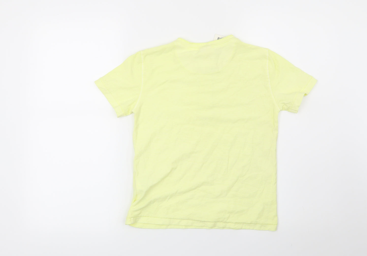 Zara Boys Yellow   Basic T-Shirt Size 7 Years