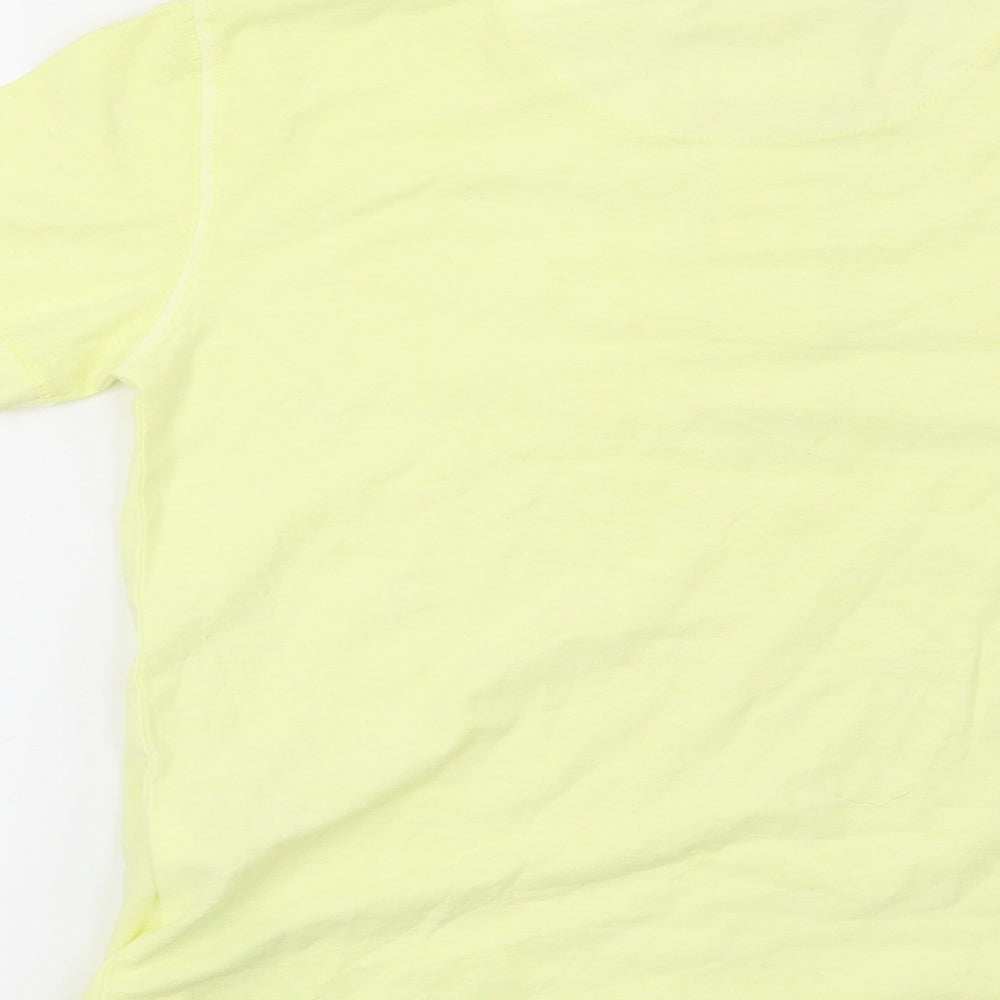 Zara Boys Yellow   Basic T-Shirt Size 7 Years