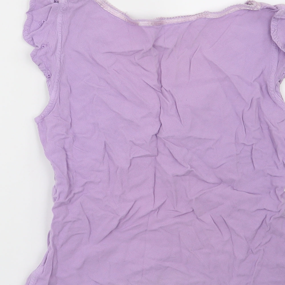 River Island Womens Purple Floral  Basic Blouse Size 10