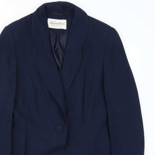 Definitions Womens Blue   Jacket Blazer Size 10