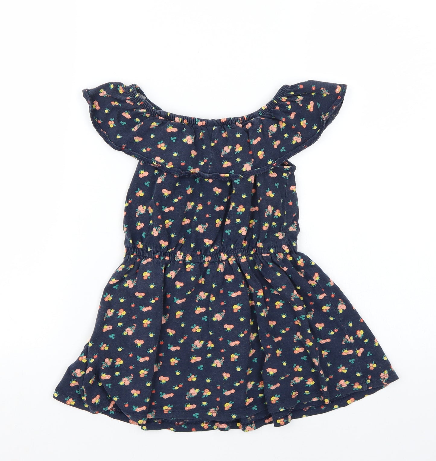 NEXT Girls Blue Floral  A-Line  Size 4 Years