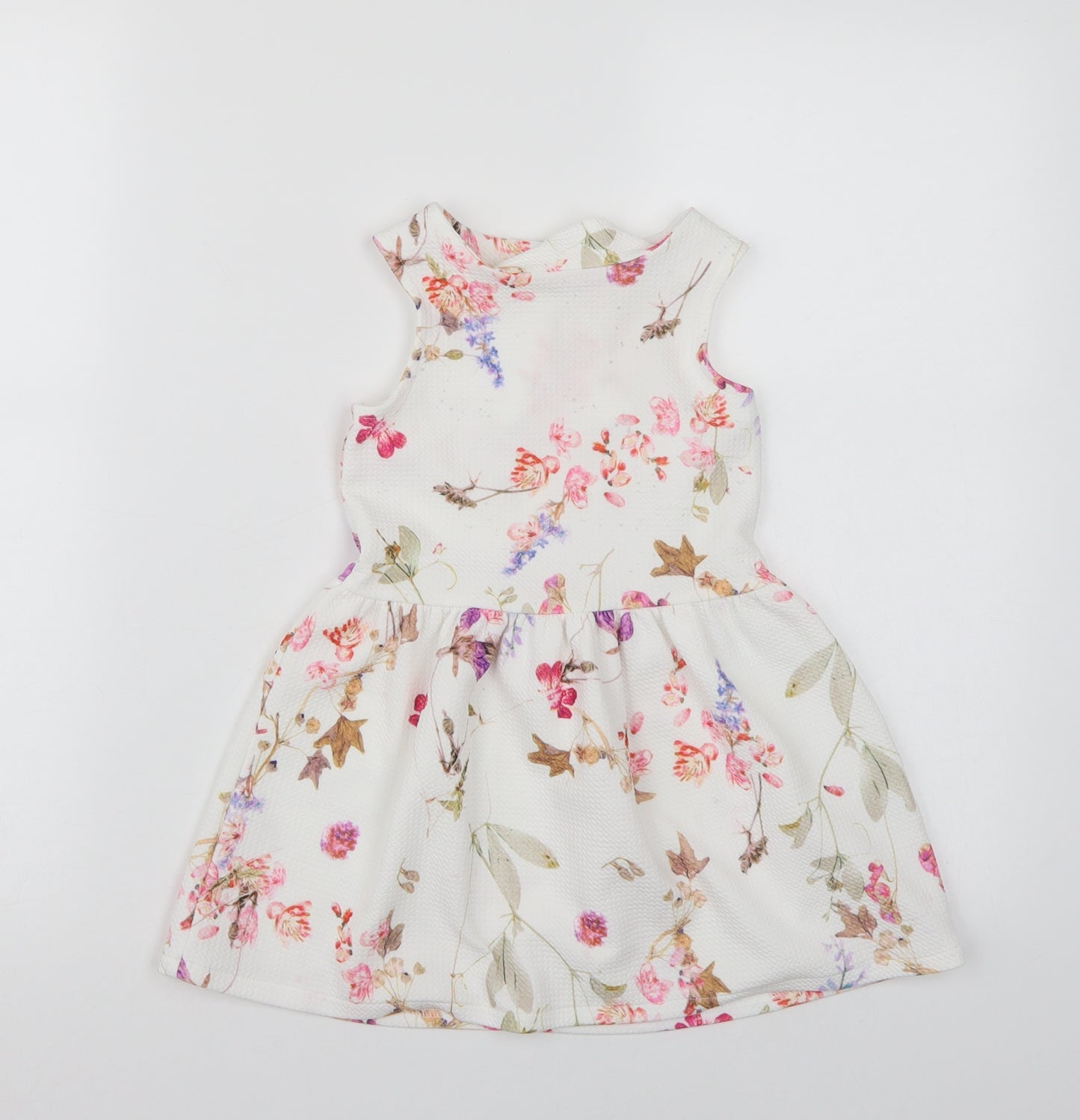 NEXT Girls White Floral  A-Line  Size 3 Years