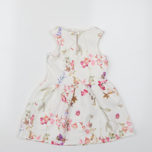 NEXT Girls White Floral  A-Line  Size 3 Years