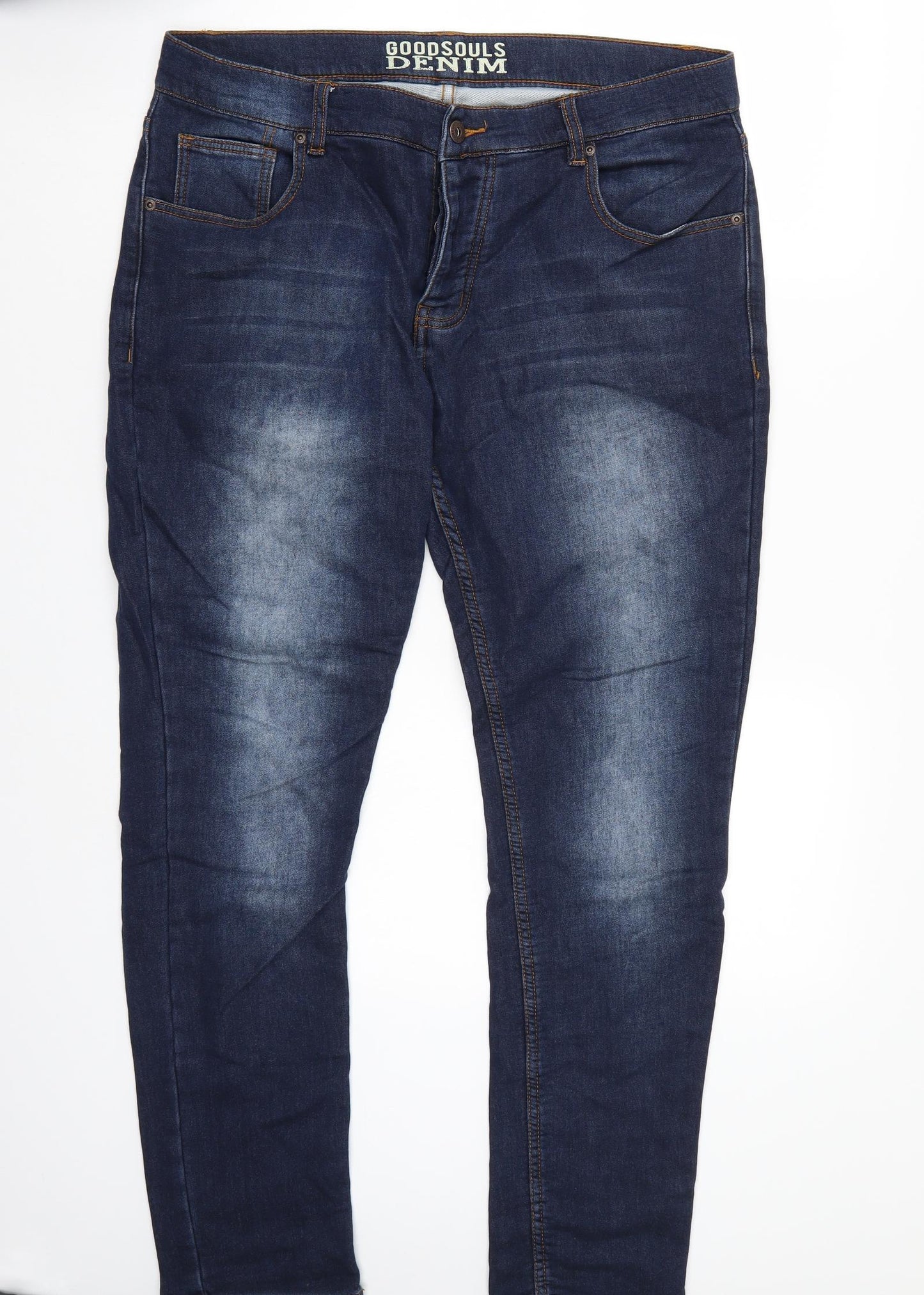 Shop Direct Mens Blue   Straight Jeans Size 36 L30 in