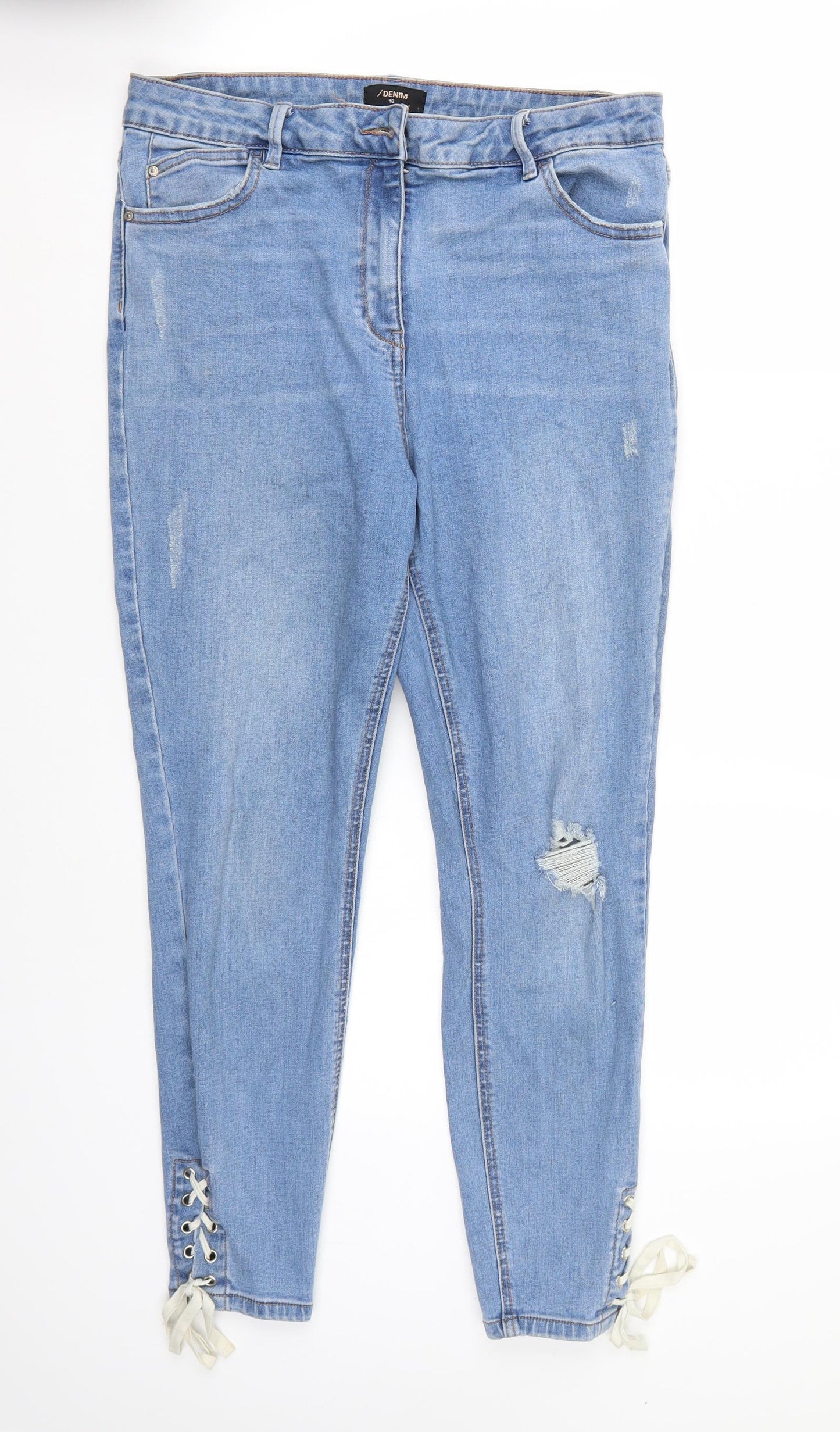 Denim Womens Blue   Skinny Jeans Size 16 L27 in