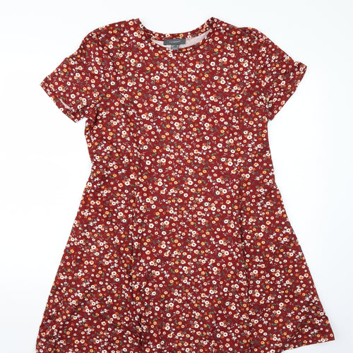 Primark Womens Brown Floral  A-Line  Size 18
