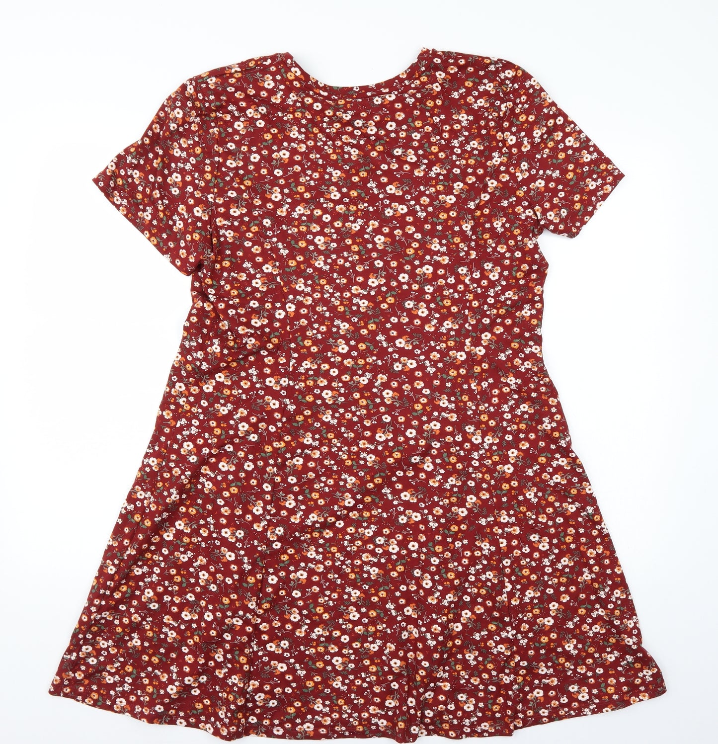 Primark Womens Brown Floral  A-Line  Size 18