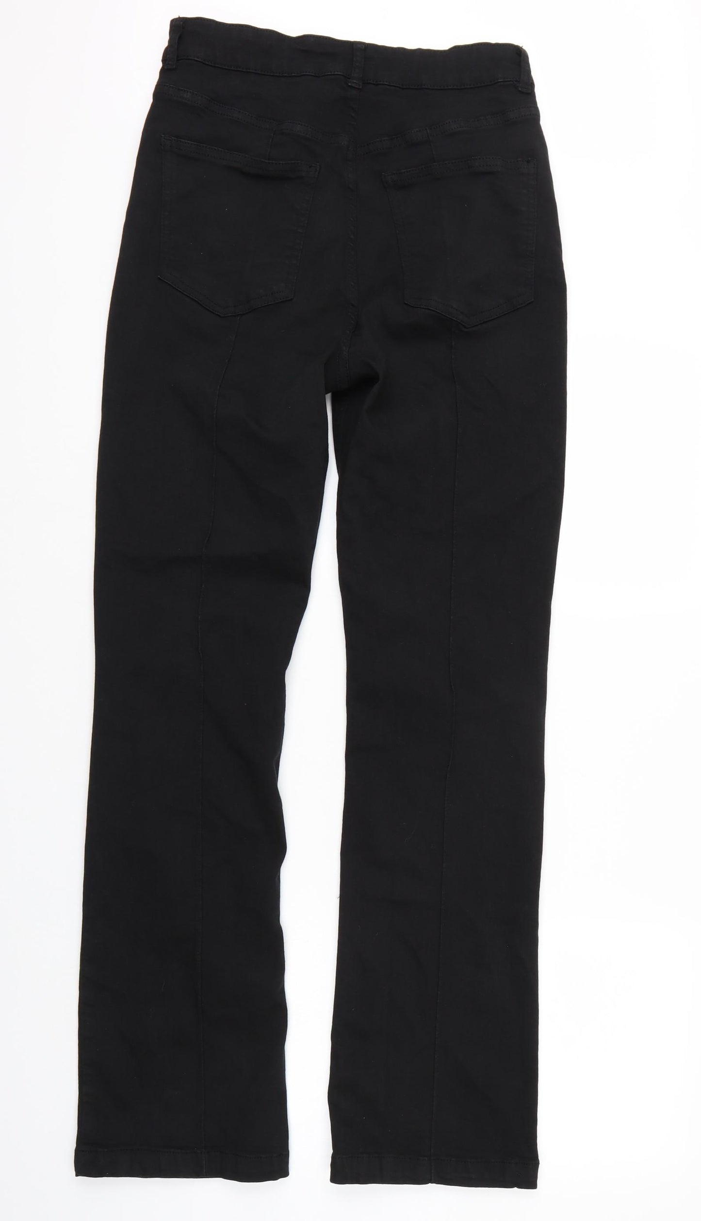 Topshop Womens Black   Straight Jeans Size 28 L30 in