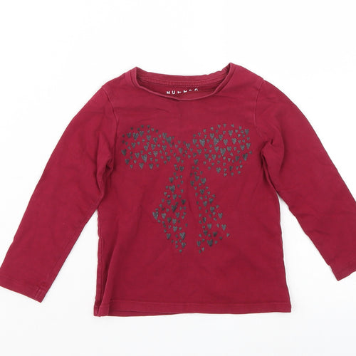 Nutmeg Girls Purple   Basic T-Shirt Size 2-3 Years