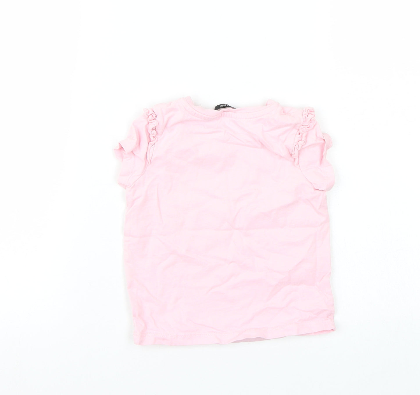 George Girls Pink   Basic T-Shirt Size 12-18 Months
